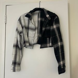 SHEIN Cropped Flannel